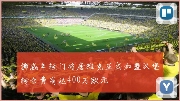 挪威年轻门将唐维克正式加盟汉堡转会费高达400万欧元